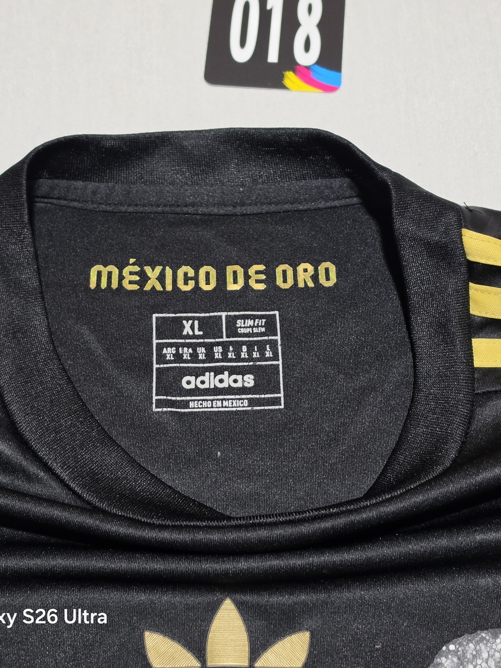 adidas Mexico Black and Gold Soccer Jersey - Picture 7 of 10